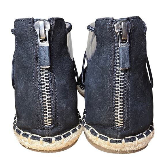 Eileen Fisher Suede Lace Up Espadrille Flat Jute Insole Round Toe Womens Sz 8.5 - Picture 5 of 8